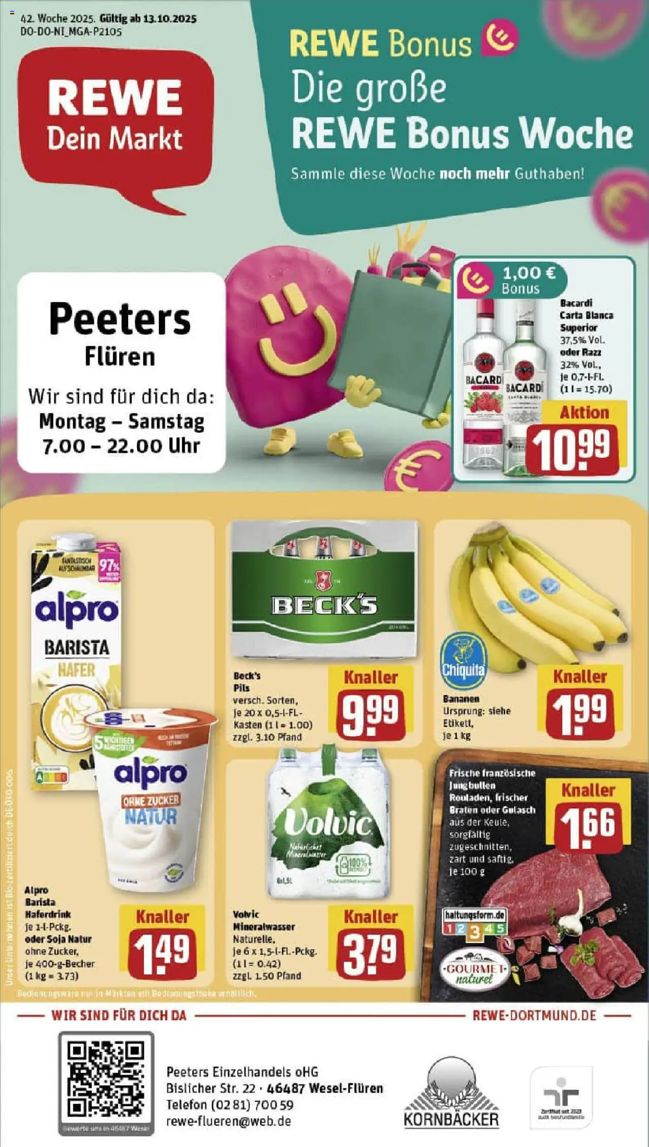 REWE Prospekt ab 13.10.2025 nächste Woche - Prospekt Wesel	