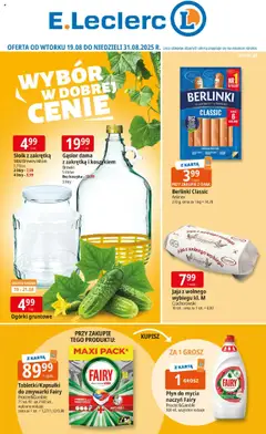 Pogląd gazetki "Zielona Góra" ze sklepu E.Leclerc ważnej od 19.08.2025