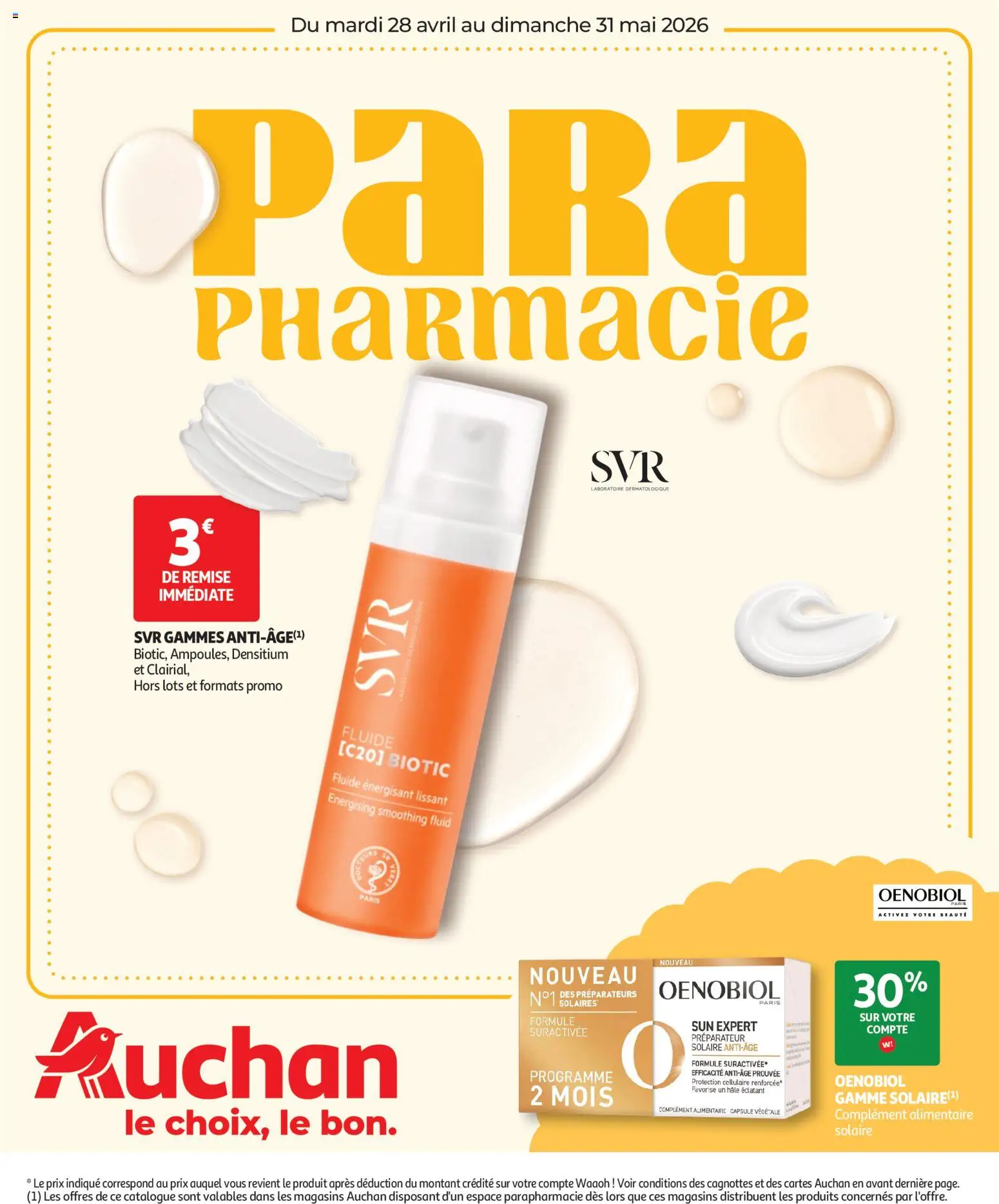 Voorbeeld van Auchan Parapharmacie, beauté van winkel Auchan geldig vanaf 28/04/2026