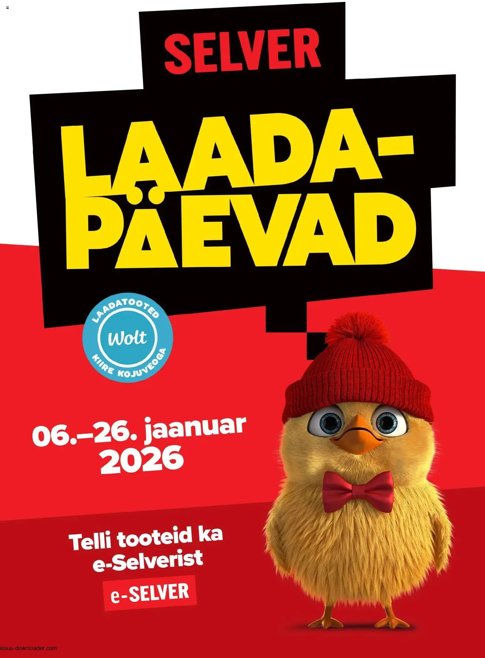 Selver kliendilehe eelvaade alates 2026.01.06