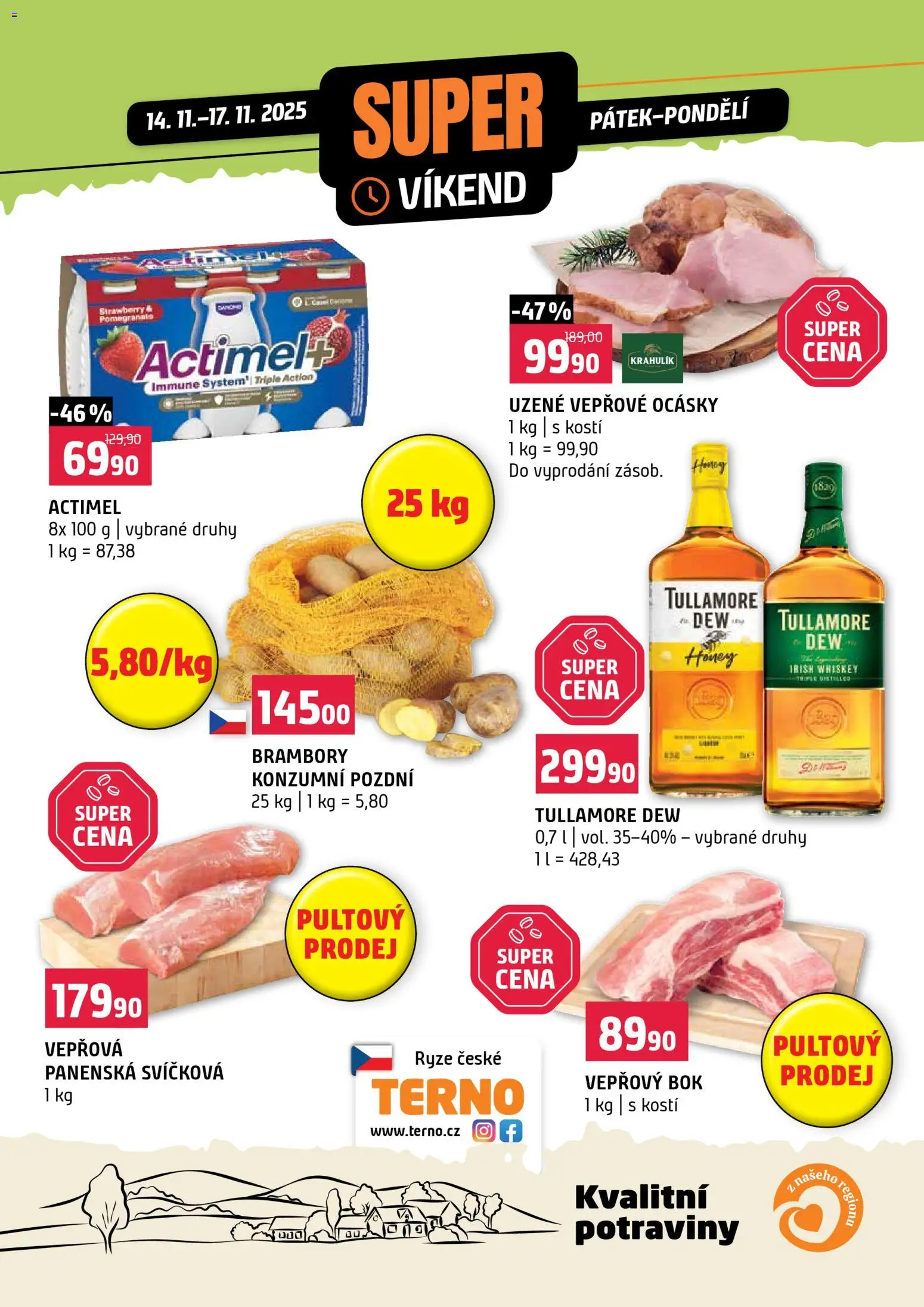 Náhled nabídky: Terno Super víkend platný od 14.11.2025