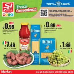 Anteprima dell'opuscolo Volantino Market dal negozio Sì con Te valido da 25/09/2025