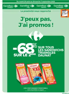 Prévisualisation de Catalogue J’peux pas, j’ai promos ! du magasin Carrefour contact formulaire valide 26/08/2025
