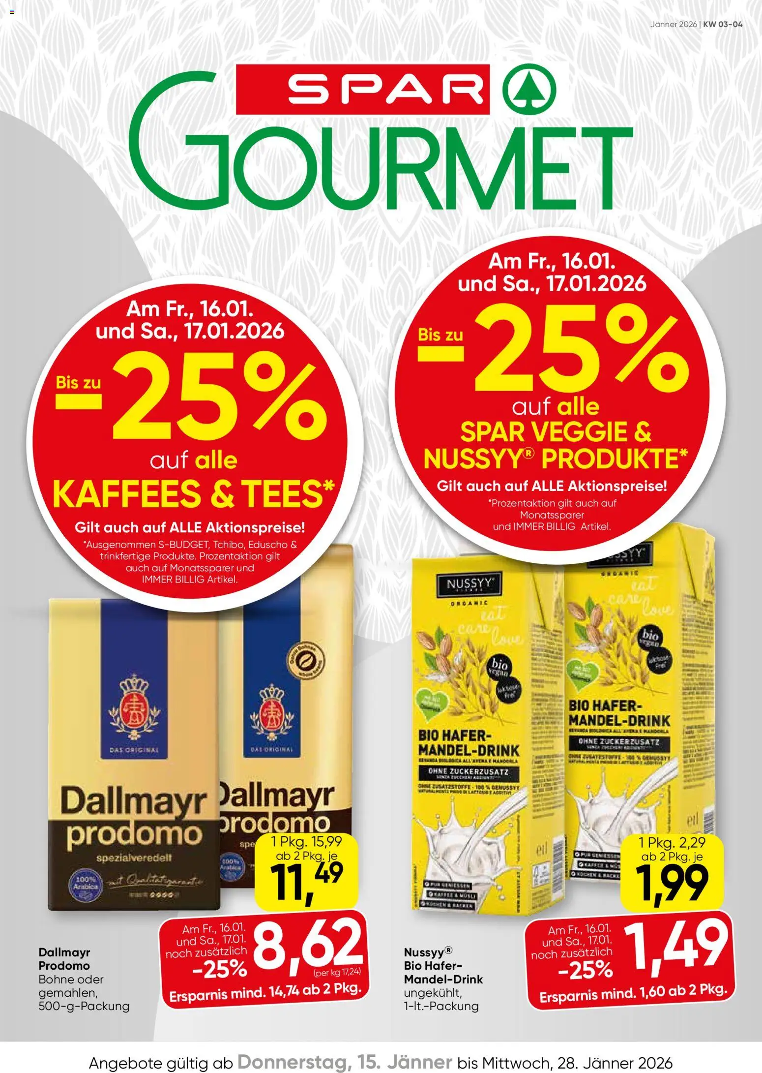 Vorschau der Angebote: SPAR Gourmet Flugblatt gültig ab 15.01.2026 - Bohne