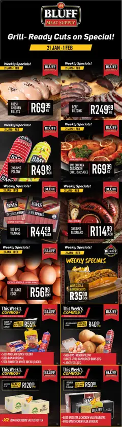 Preview of Bluff Meat Supply flyer valid from 21/01/2026
