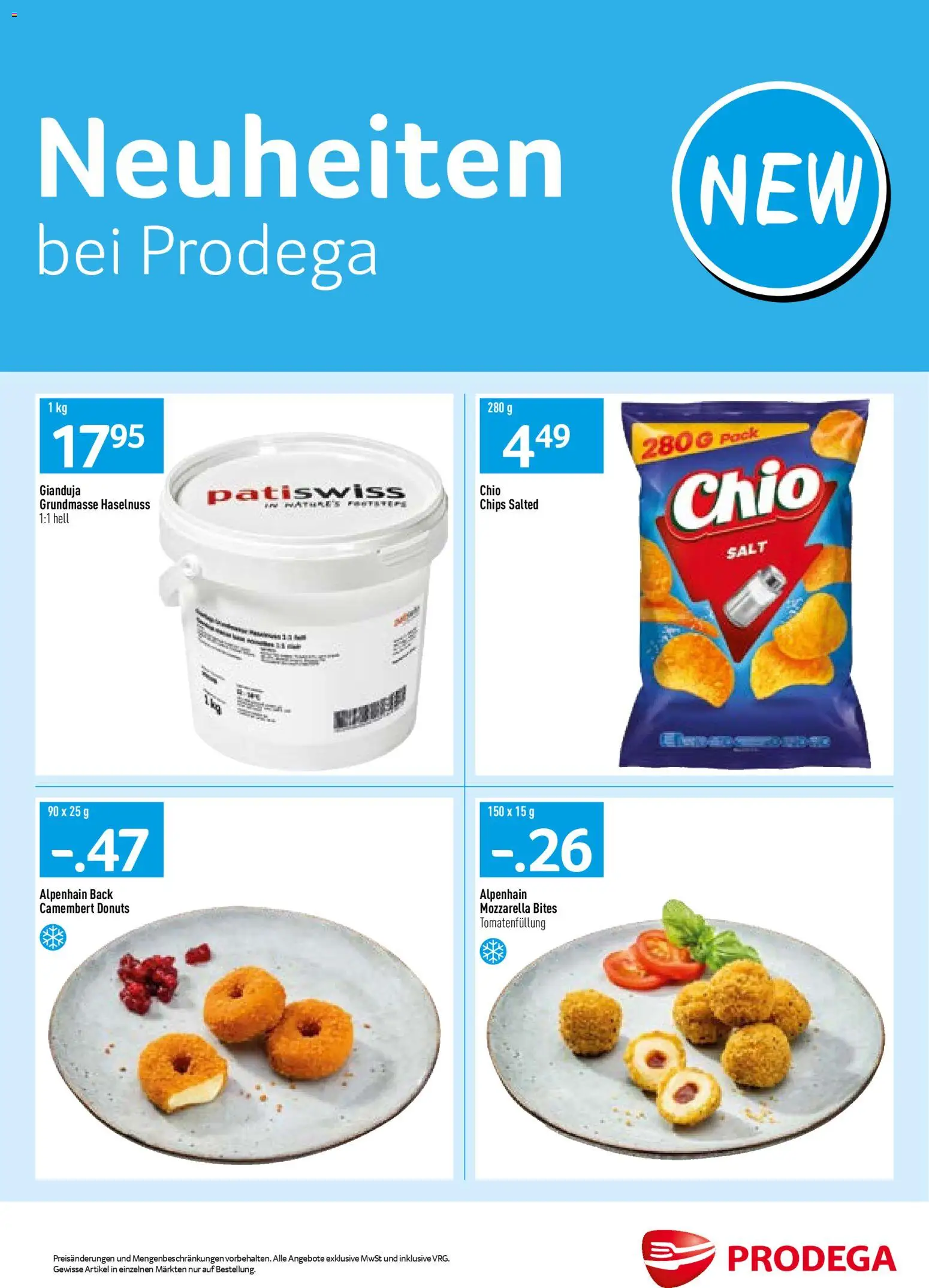 Vorschau des Merkblatts Aktionen Neuheiten vom Shop Prodega gültig von 05.01.2026 bis 31.01.2026 - Donuts, Chips