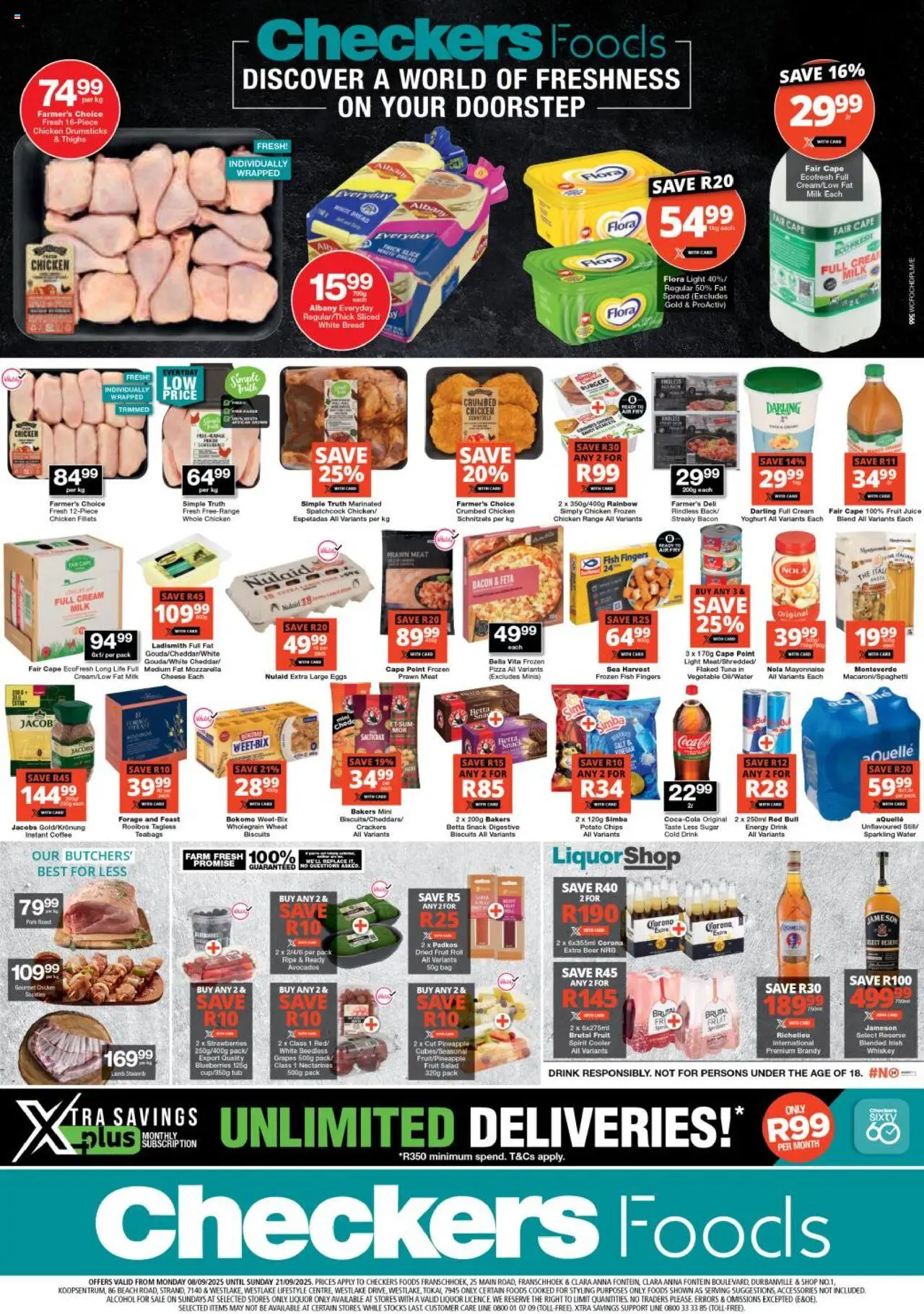 Checkers Western Cape - Foods September Mid-Month Promotion 08/09 - 21/09/2025 >> Catalogue