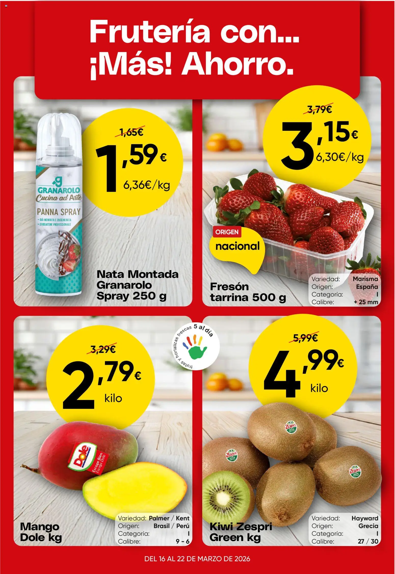 Vista previa del folleto de la tienda Froiz válido desde el 16/03/2026 