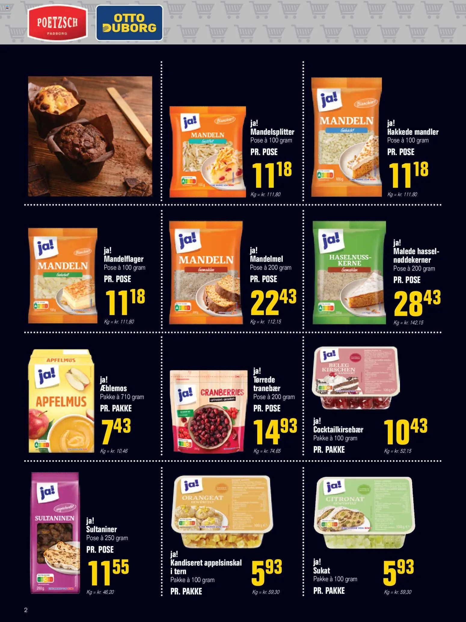 Eksempel på tilbudsavis Discountflyer fra butik Otto Duborg gyldig fra 27/11/2025 - Mandler