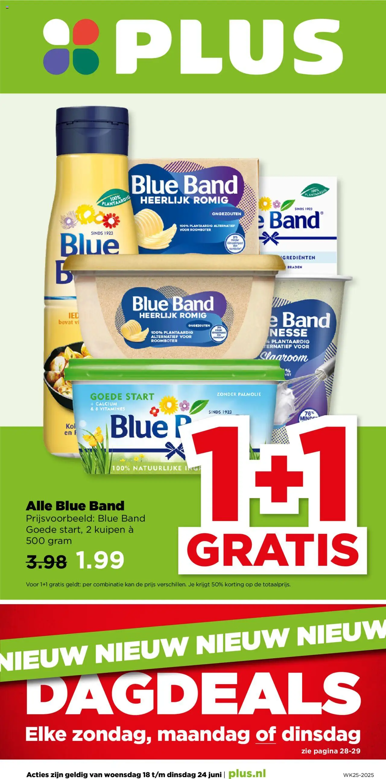 Plus shop Folder week 25 geldig vanaf 18-06-2025 - Paginanummer 1 - Kan, Roomboter
