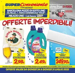 Anteprima dell'opuscolo Volantino Barcellona/Milazzo dal negozio SuperConveniente valido da 24/07/2025