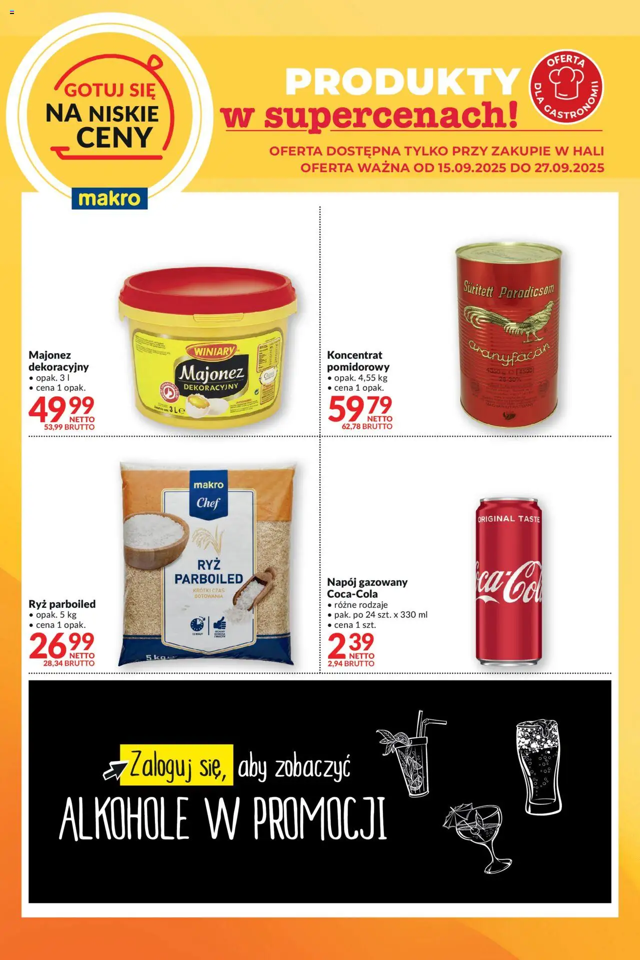 Makro Gotuj się na niskie ceny od 15.09.2025 - Nowa Gazetka - Numer strony 1