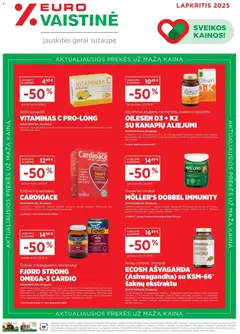 EUROVAISTINĖ parduotuvės leidinio Leidinys galiojančio nuo 2025.11.01 peržiūra