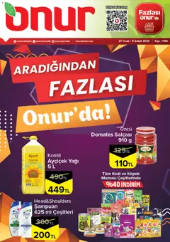 Onur Market Katalog - Bursa 27.01.2026 - Broşürünün önizlemesi