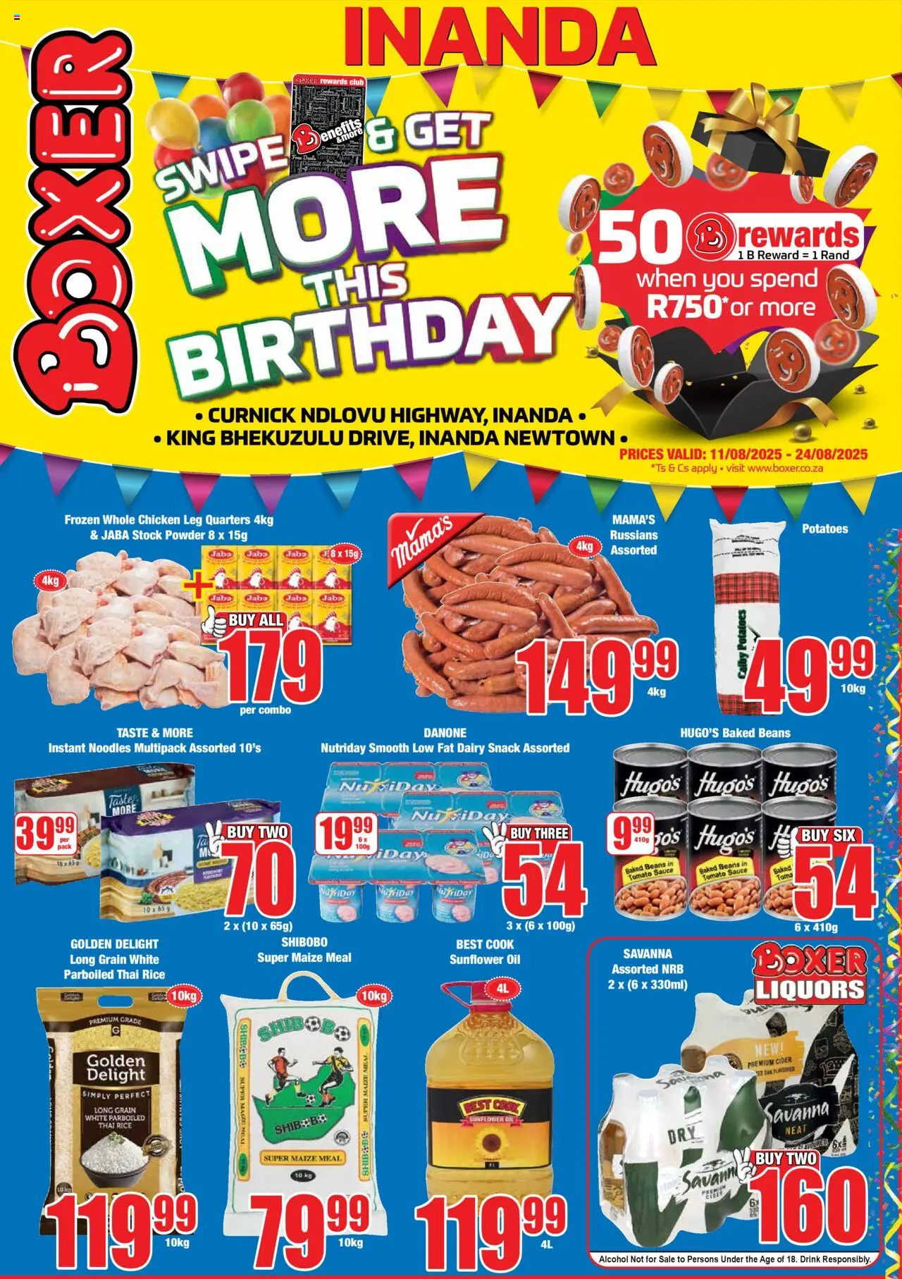 Boxer KwaZulu-Natal - Inanda Specials from 11/08 - 24/08/2025 > Promotions