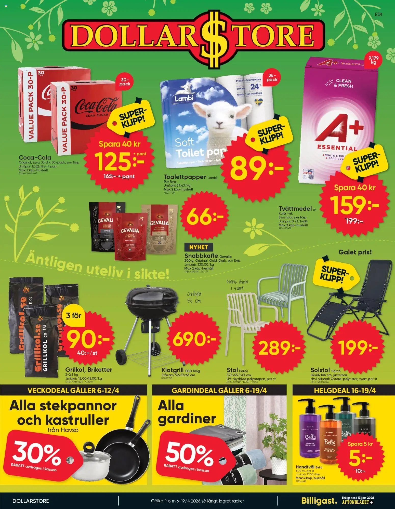 Förhandsgranska reklamblad Dollar Store erbjudanden från butik Dollar Store gäller från 06/04/2026