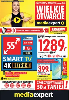 Pogląd gazetki "Mediaexpert promocje - Wielkie otwarcie Kraków" ze sklepu Mediaexpert ważnej od 16.04.2026