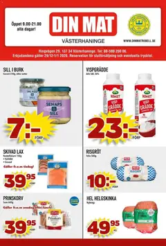 Förhandsgranska reklamblad Aktuella reklamblad Din Mat från butik Din Mat gäller från 29/12/2026