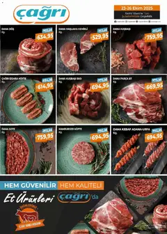 Çağrı Market Kasap Katalog 23.10.2025 - Broşürünün önizlemesi