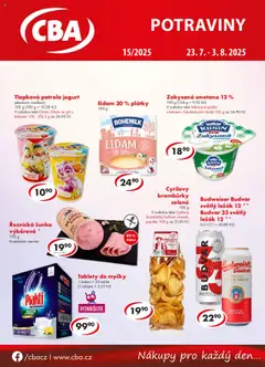 Náhled nabídky: CBA Leták platný od 23.07.2025