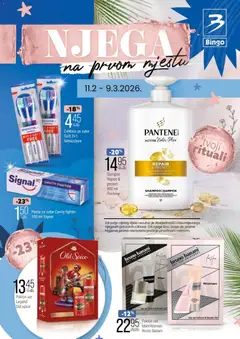 Pregled letka Njega na prvom mjestu trgovine Bingo vrijedi od 11.02.2026