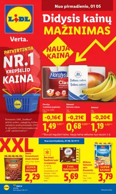 LIDL parduotuvės leidinio Leidinys galiojančio nuo 2026.01.05 peržiūra