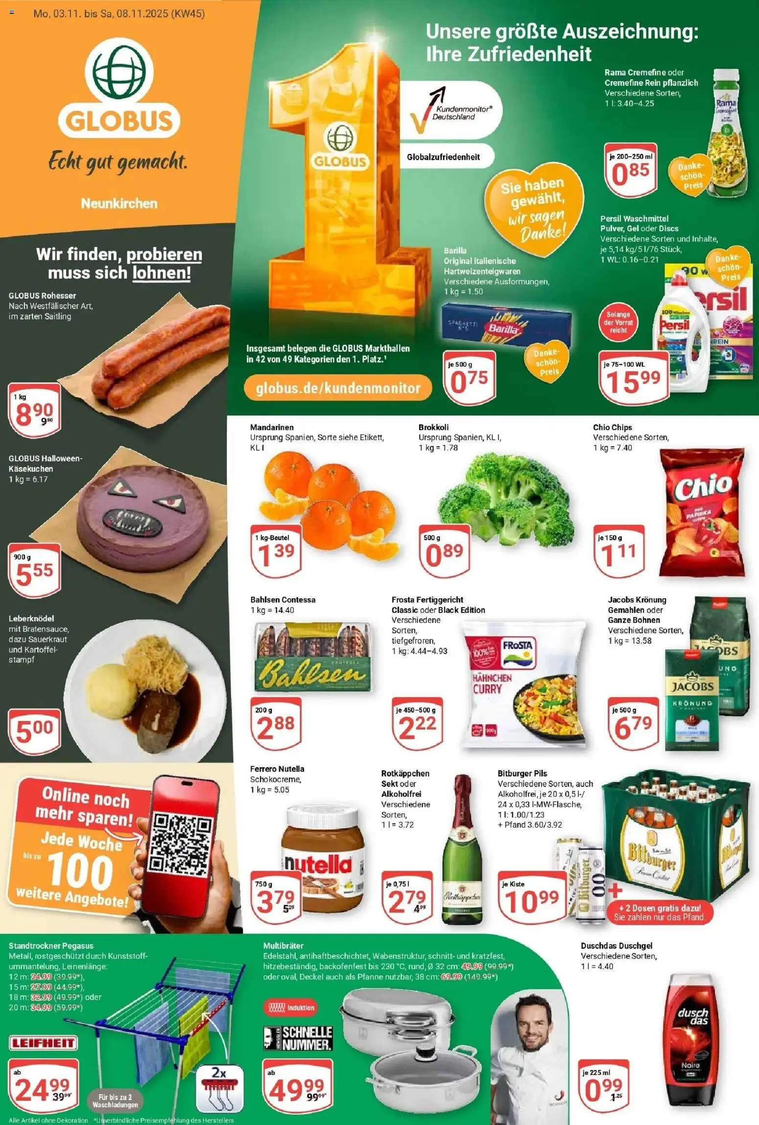 Vorschau von dem Prospekt des Geschäftes Globus, gültig ab dem 02.11.2025