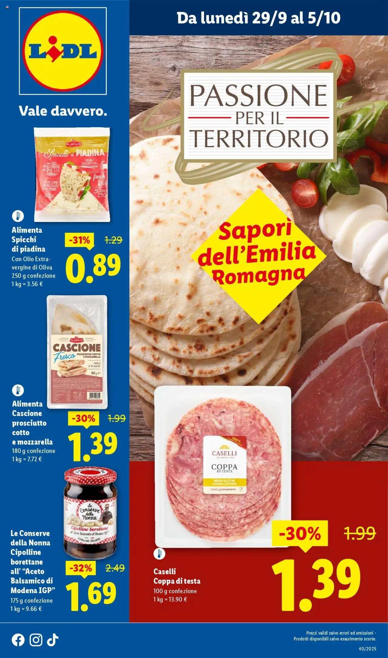 Volantino Lidl valido da 29/09/2025 numero di pagina 1
