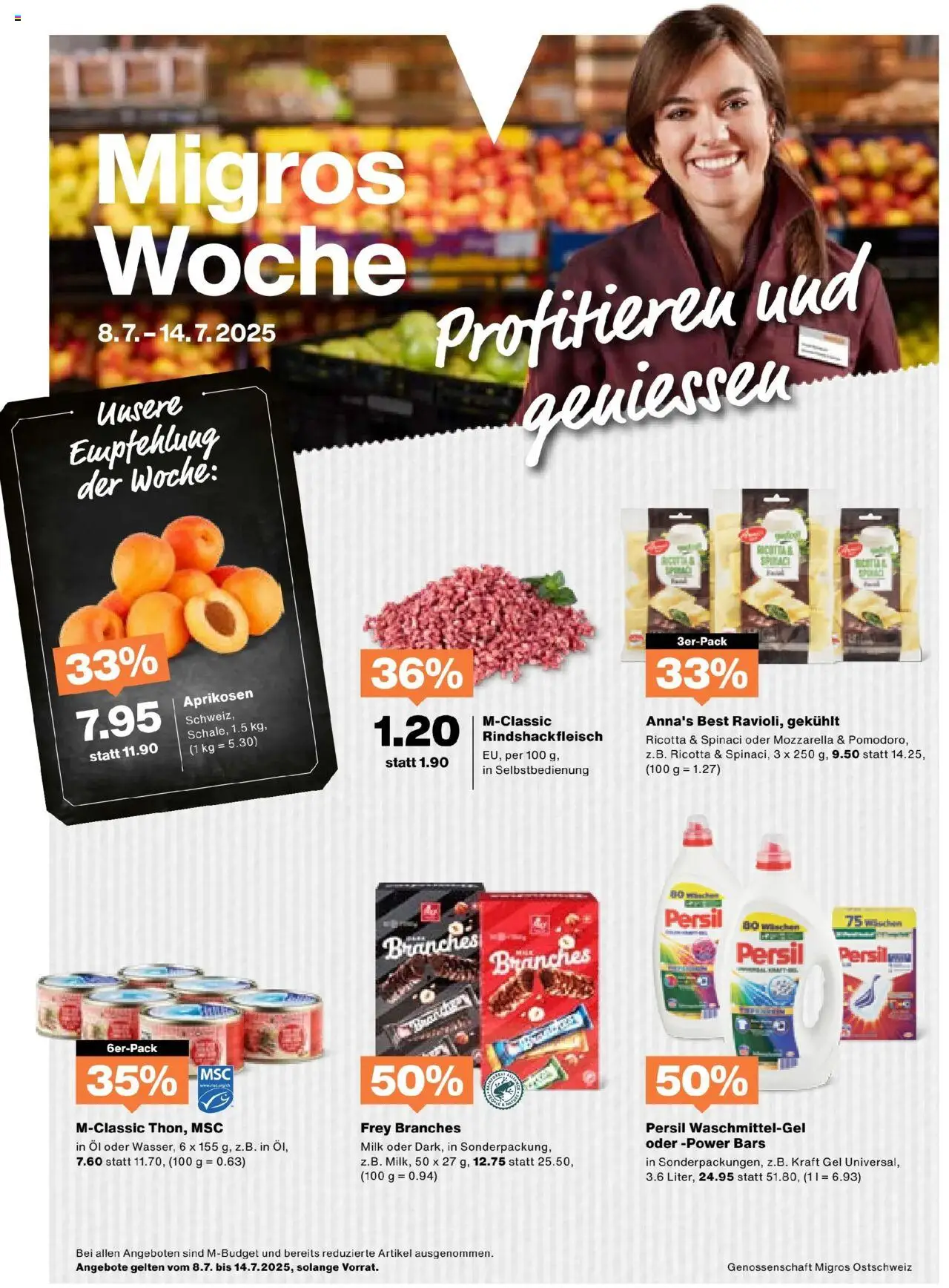 Migros Aktionen ab 08.07.2025 - Seitennummer 1