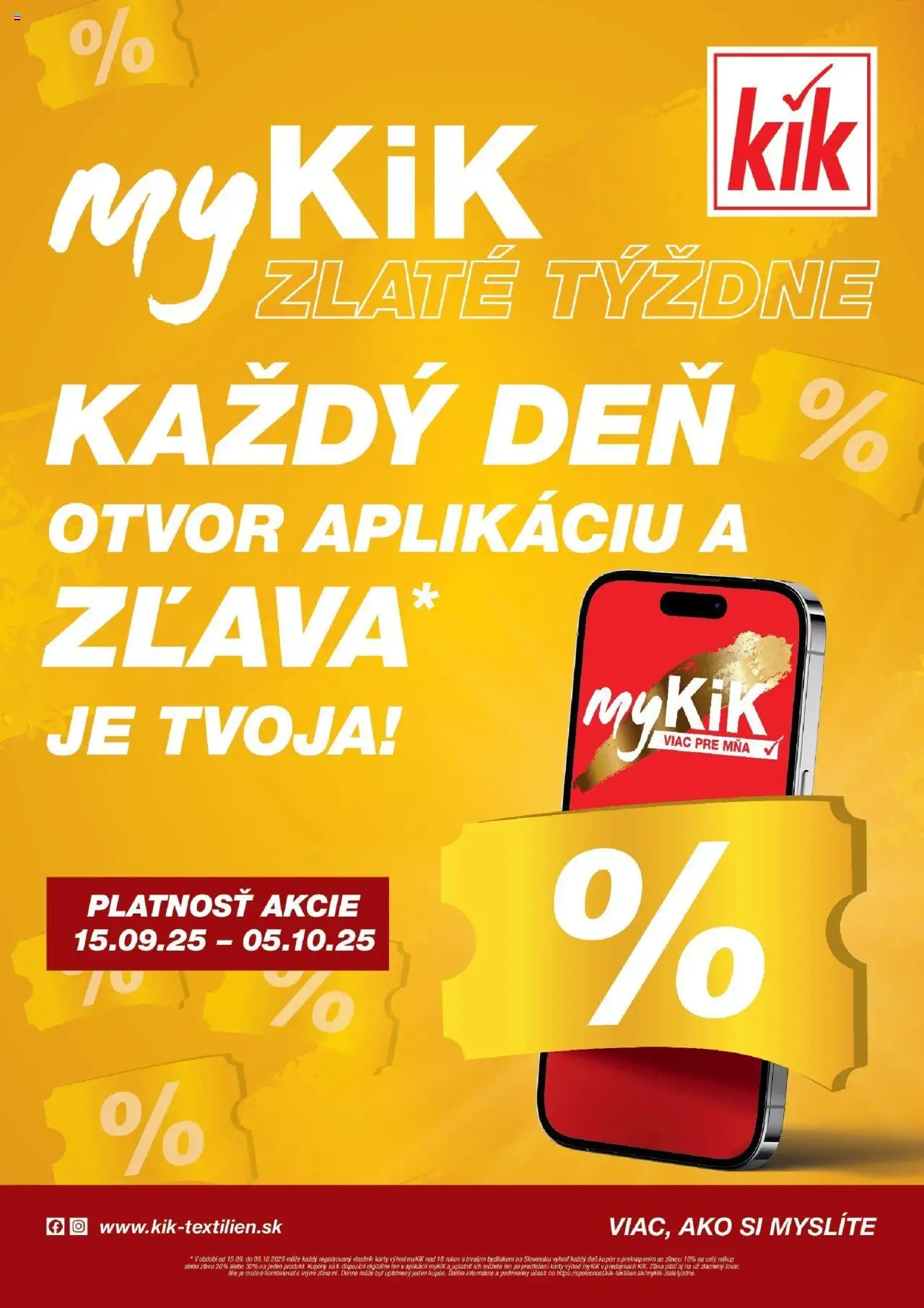 Náhľad Kik letáku platného od 15.09.2025