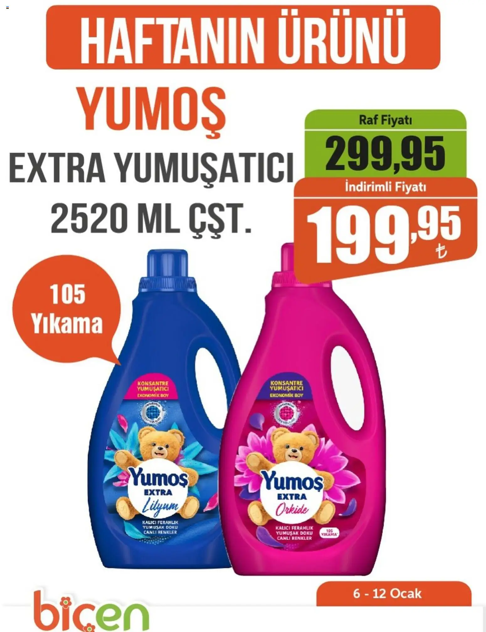 Biçen Market Haftanın Ürünü 06.01.2026 - Broşürünün önizlemesi - Raf, Ocak, Yumuşatıcı