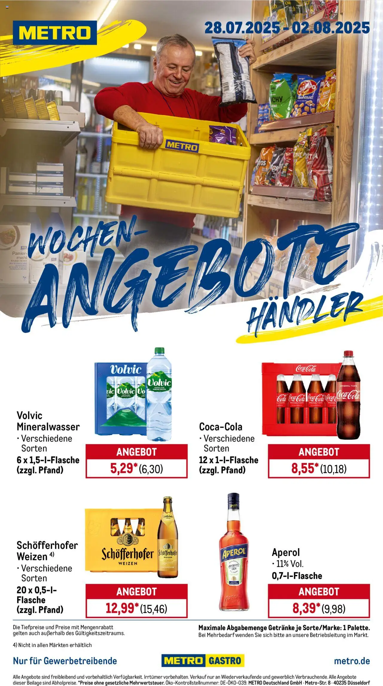 Metro Prospekt ab 28.07.2025 - Wochen-Angebote Händler