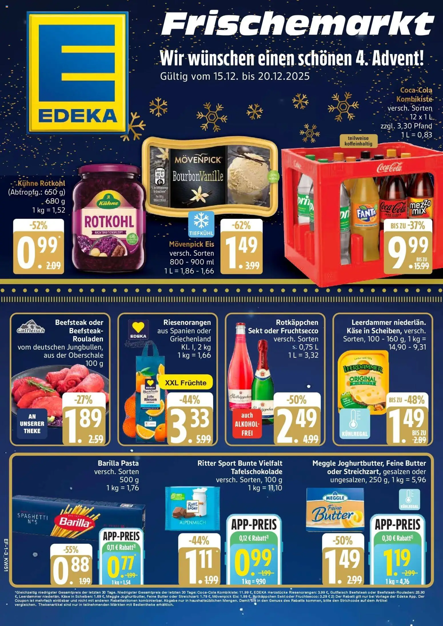 Vorschau von dem Prospekt des Geschäftes Edeka, gültig ab dem 15.12.2025