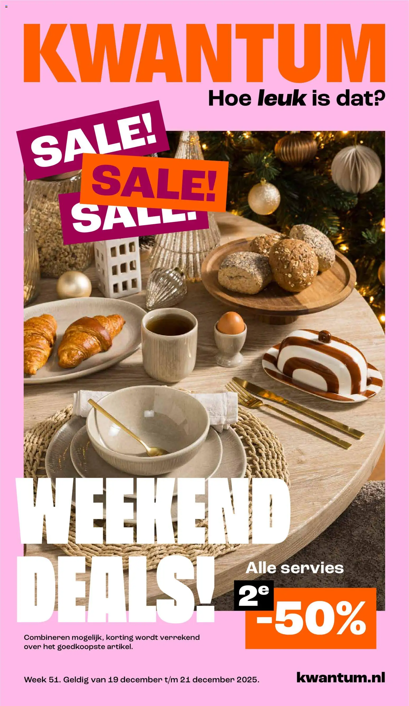 Voorbeeld van Weekend deals van winkel Kwantum geldig vanaf 19-12-2025