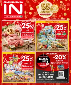 Vorschau der Angebote: Interspar Black Friday gültig ab 20.11.2025