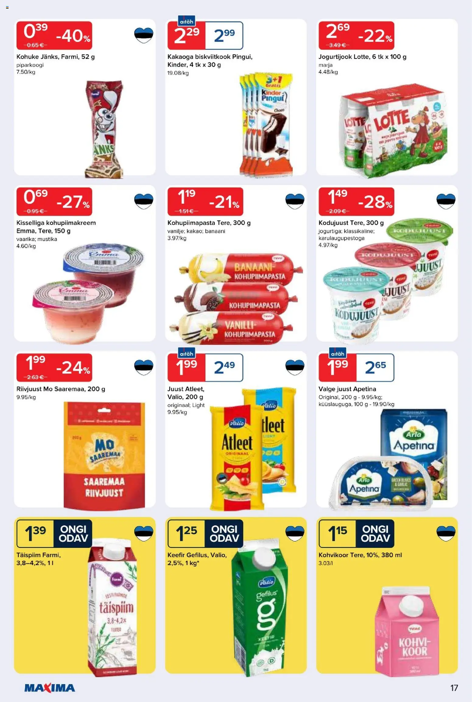 Maxima kliendilehe eelvaade alates 2026.01.06