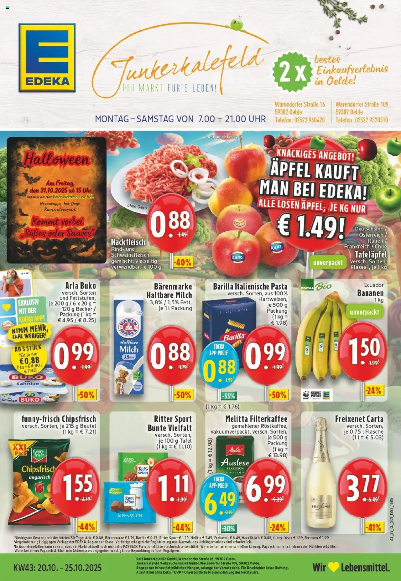 EDEKA Prospekt ab 19.10.2025 - Prospekt Oelde Online