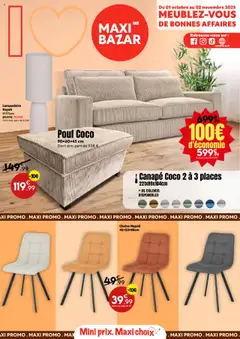 Prévisualisation de Catalogue mobilier Maxi Bazar du magasin Maxi Bazar formulaire valide 01/10/2025