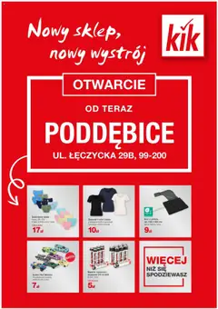 Pogląd gazetki "Poddębice" ze sklepu Kik ważnej od 10.10.2025