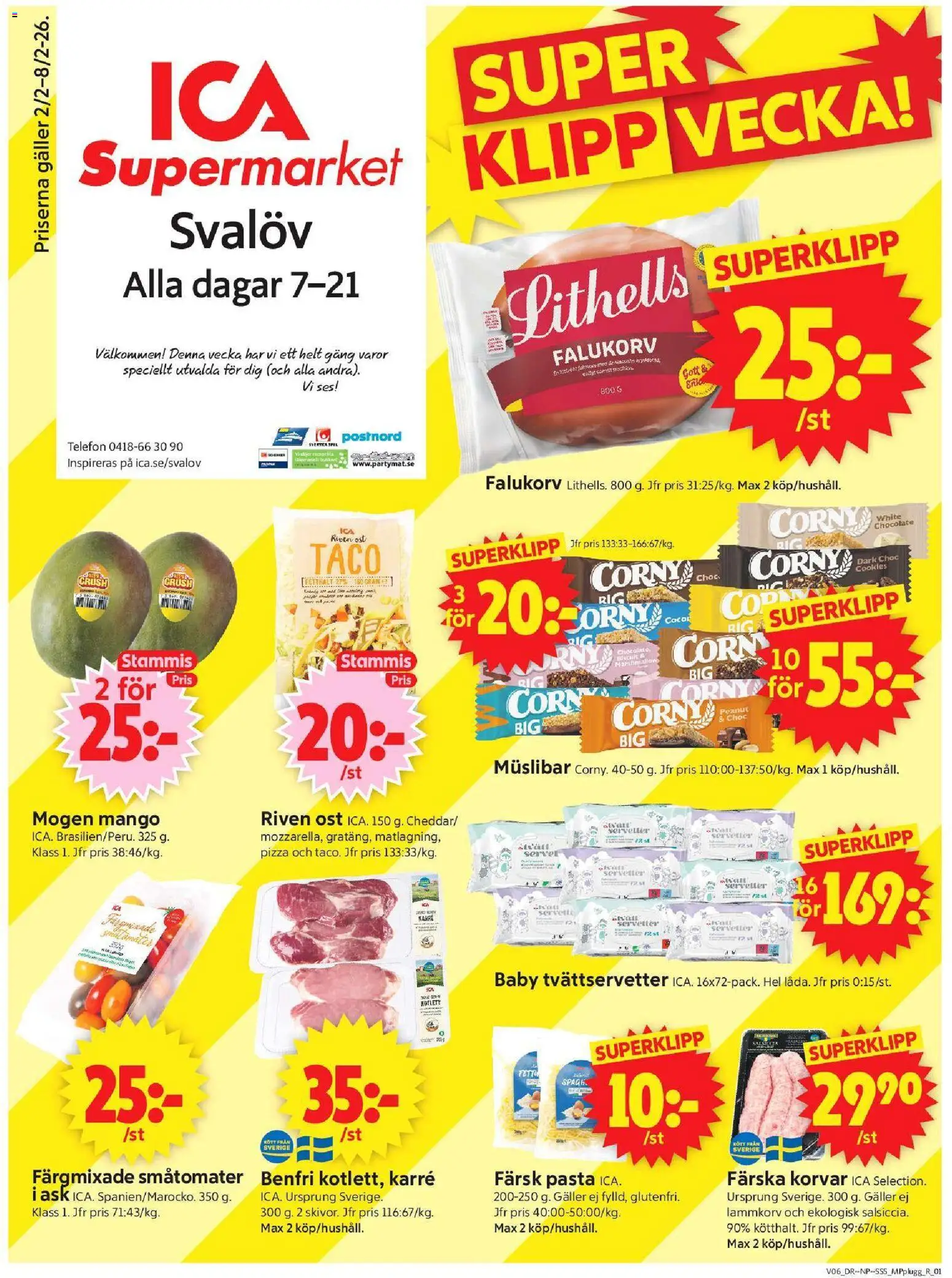 Förhandsgranska reklamblad Svalöv från butik ICA Supermarket gäller från 02/02/2026