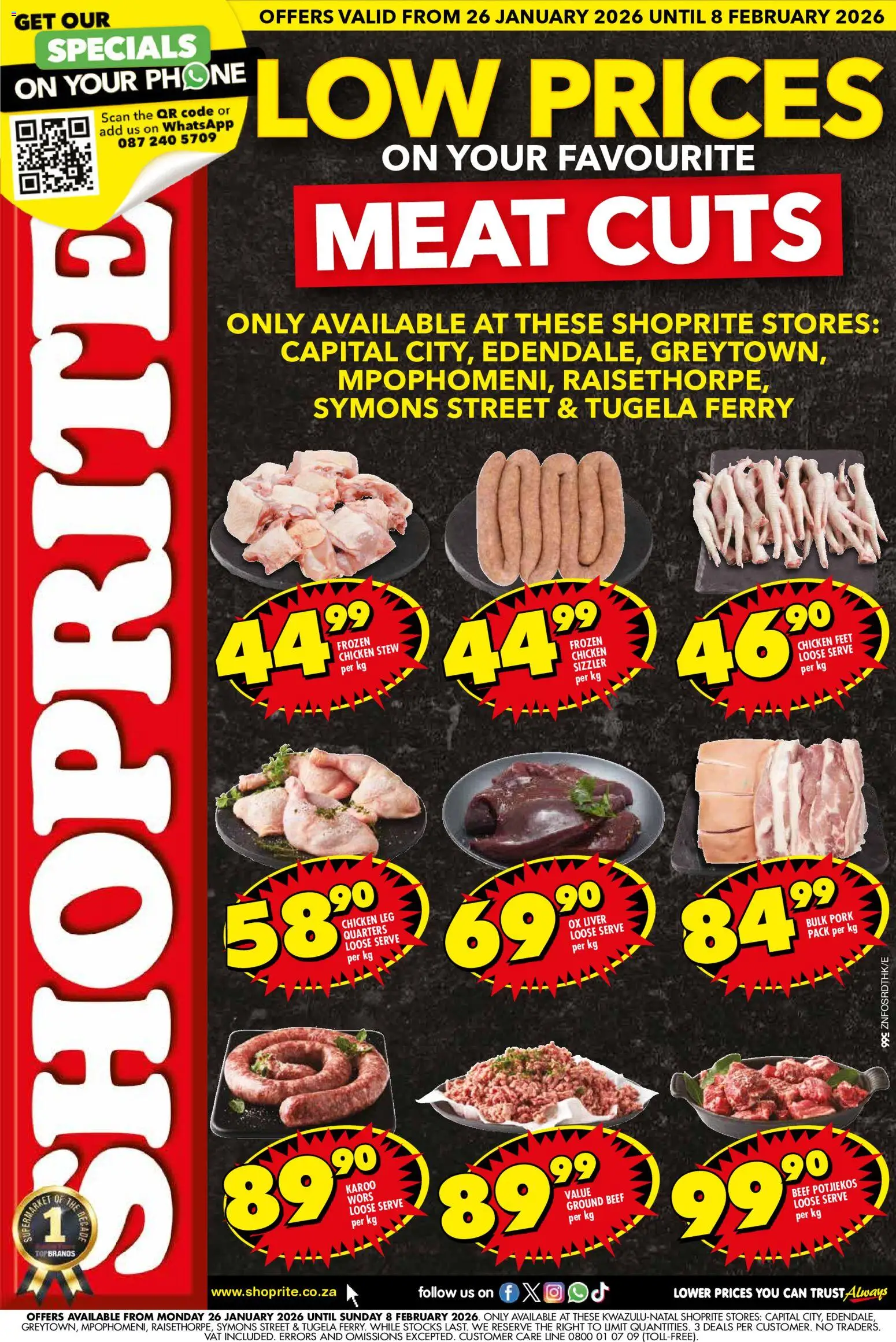 Preview of Shoprite flyer valid from 26/01/2026