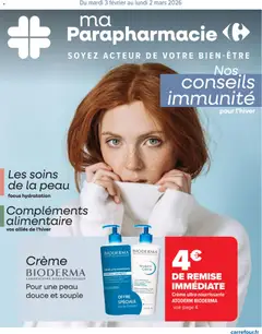 Prévisualisation de Ma parapharmacie-nos conseils immunité du magasin Carrefour formulaire valide 03/02/2026