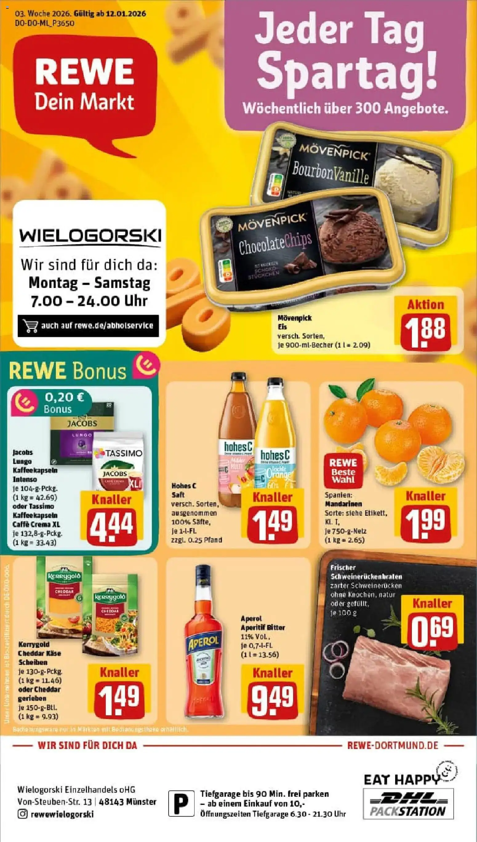 Vorschau von dem Prospekt des Geschäftes Rewe, gültig ab dem 11.01.2026