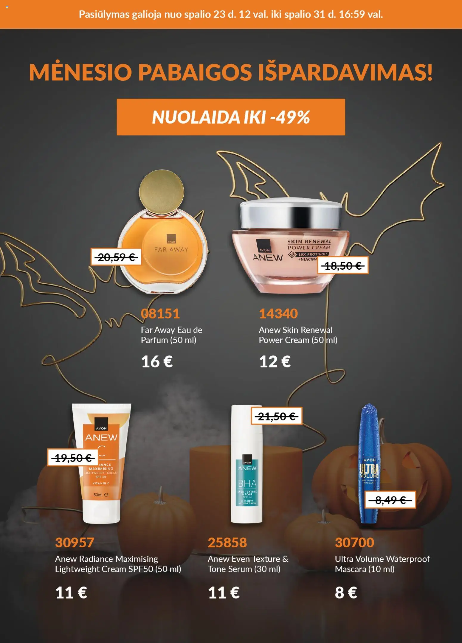 AVON leidinys galioja nuo 2025.10.23 – puslapio numeris 1