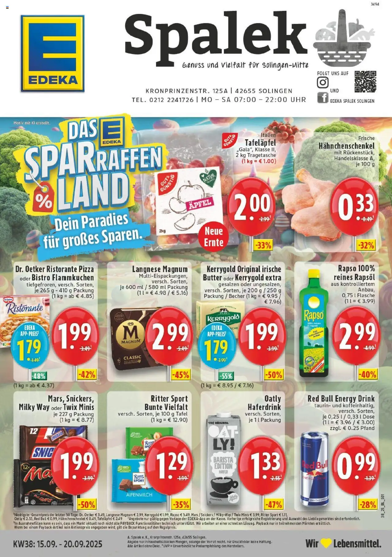 EDEKA Prospekt ab 14.09.2025 - Prospekt Solingen Online