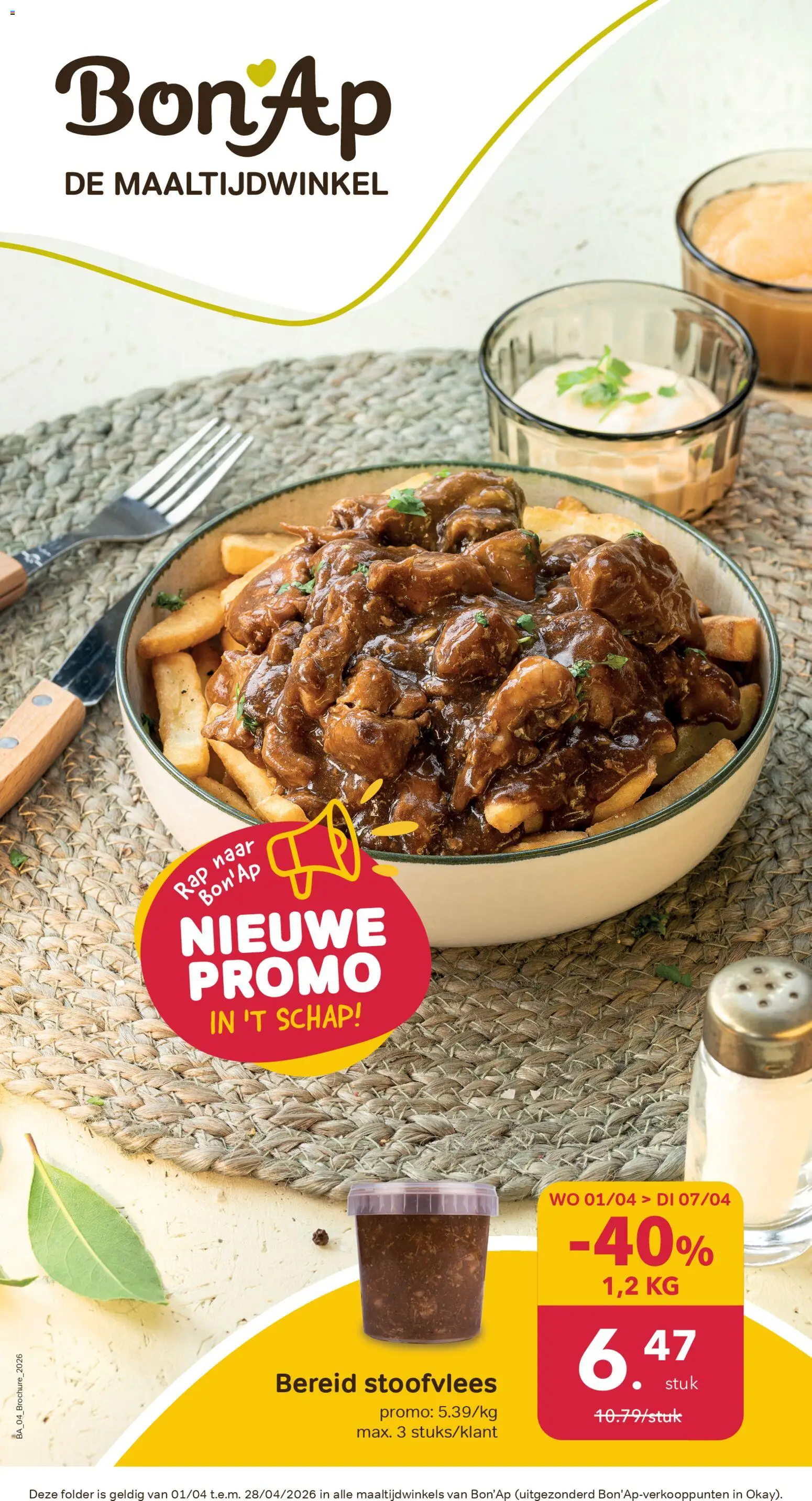 Voorbeeld van Bon Ap Folder/Publicité van winkel Bon Ap geldig vanaf 01/04/2026