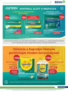 BENU Gyógyszertárak - Akciós újság BENU Gyógyszertárak megtekintése, amely érvényes 2025.11.01.-től | Oldal: 11
