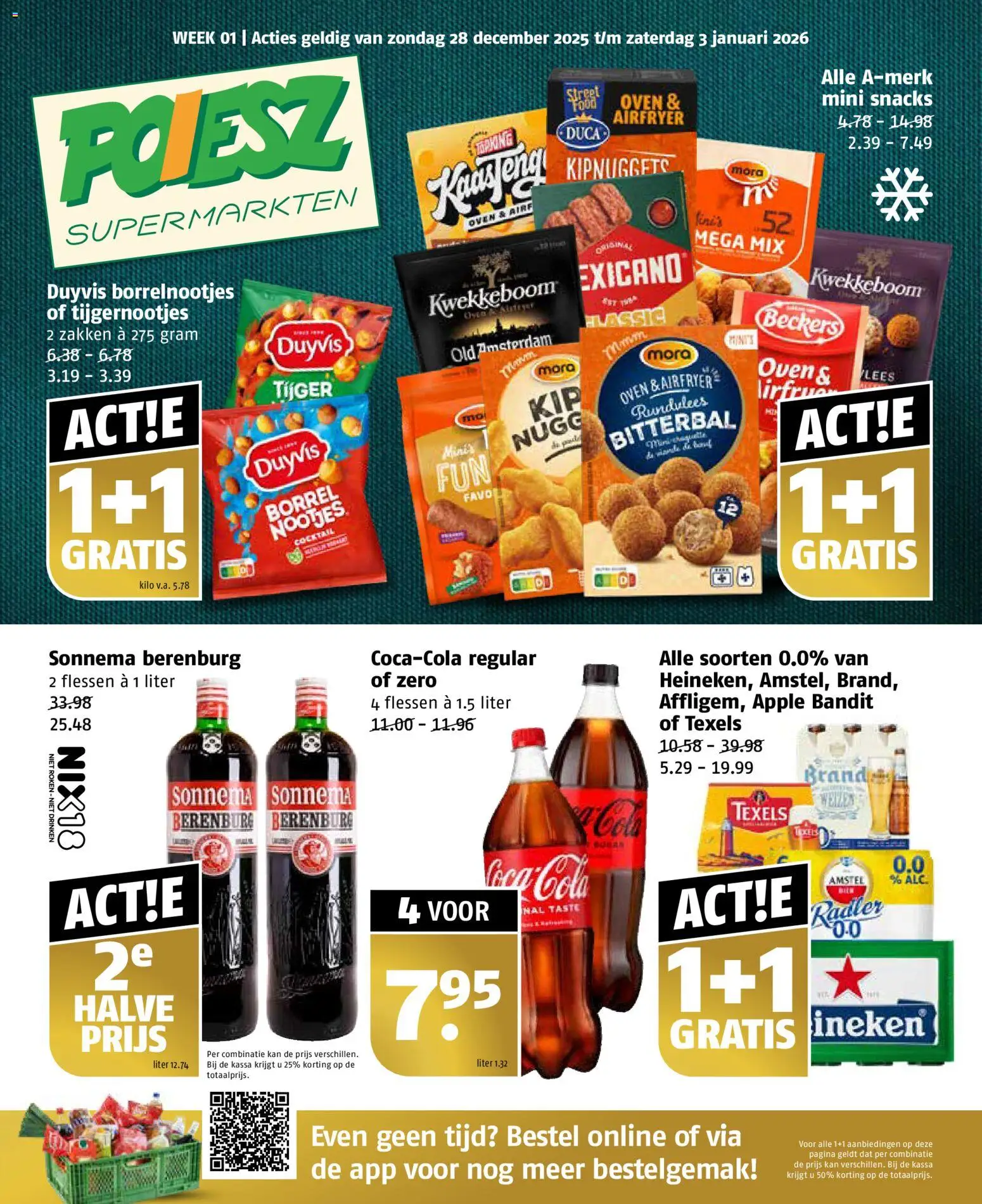 Voorbeeld van Folder week 1 van winkel Poiesz geldig vanaf 28-12-2025