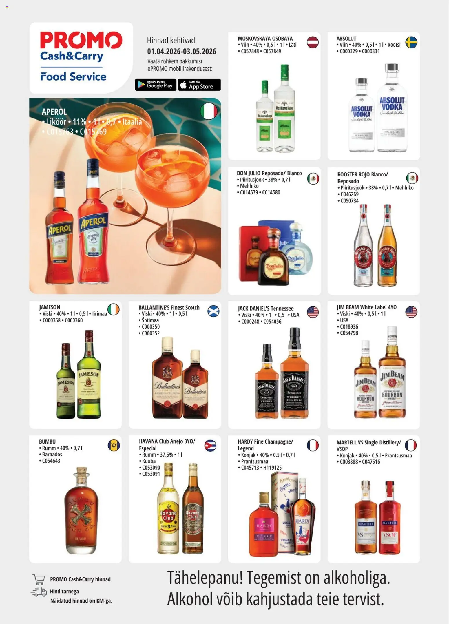 Skatīt Promo akciju bukletu, derīgs no 01.04.2026.