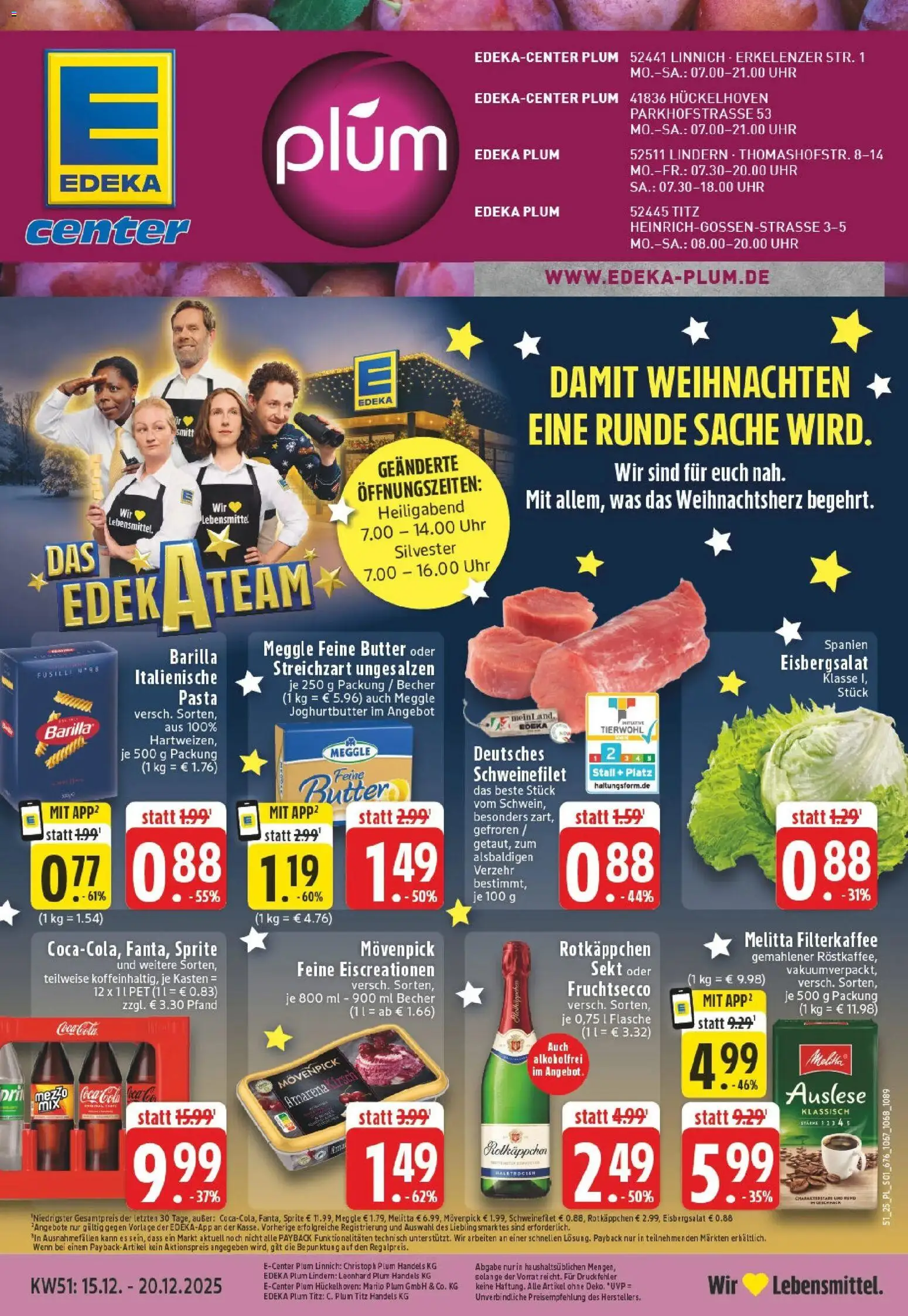 Vorschau von dem Prospekt des Geschäftes Edeka, gültig ab dem 15.12.2025